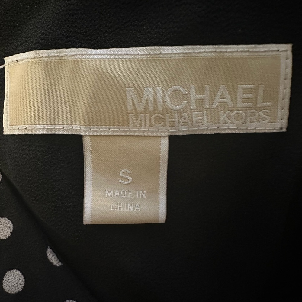 MICHAEL Michael Kors Jumpsuit Spaghetti Straps Black & Polka Dot Size Small - Picture 14 of 16